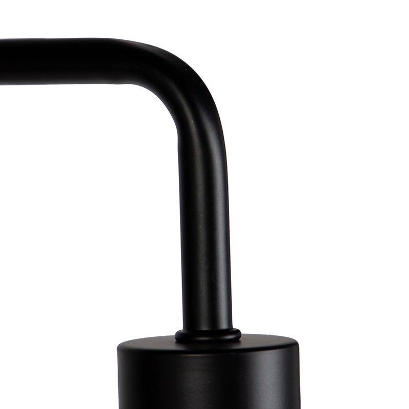 QAZQA - Moderne zwarte vloerlamp | Staande lamp | Lamp | Licht - Easy | Woonkamer | Slaapkamer - Staal, langwerpig - LED-compatibel E27
