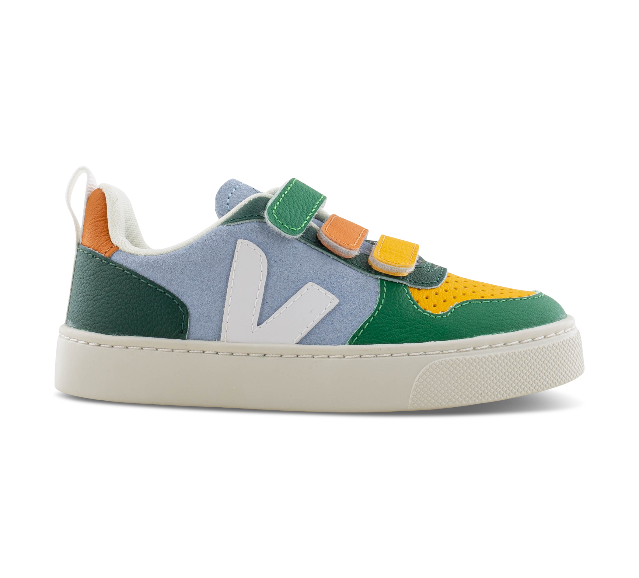 Veja Small V-10 - Klettschuhe grünmulticolor