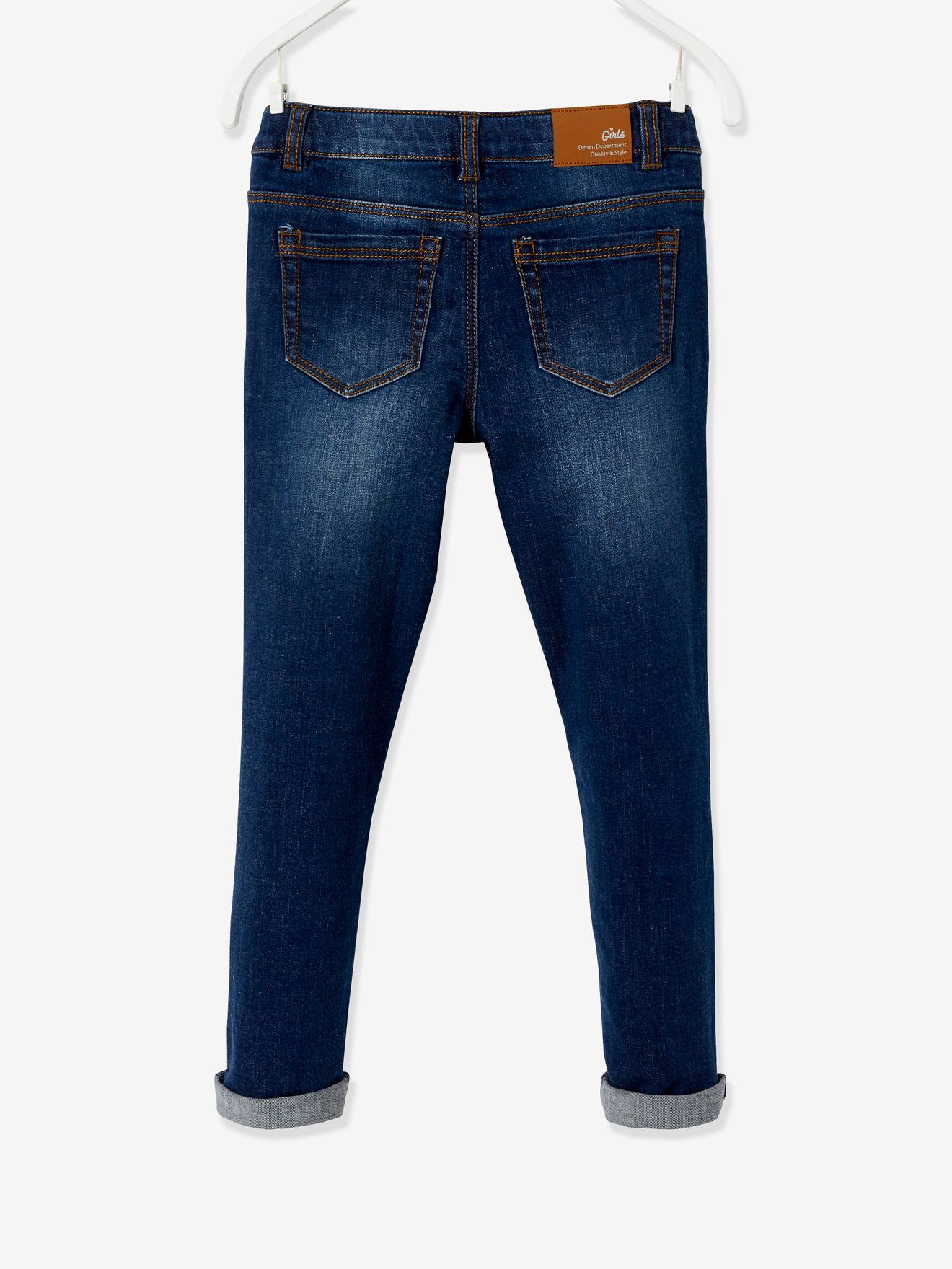 Calça jeans slim bordada 
