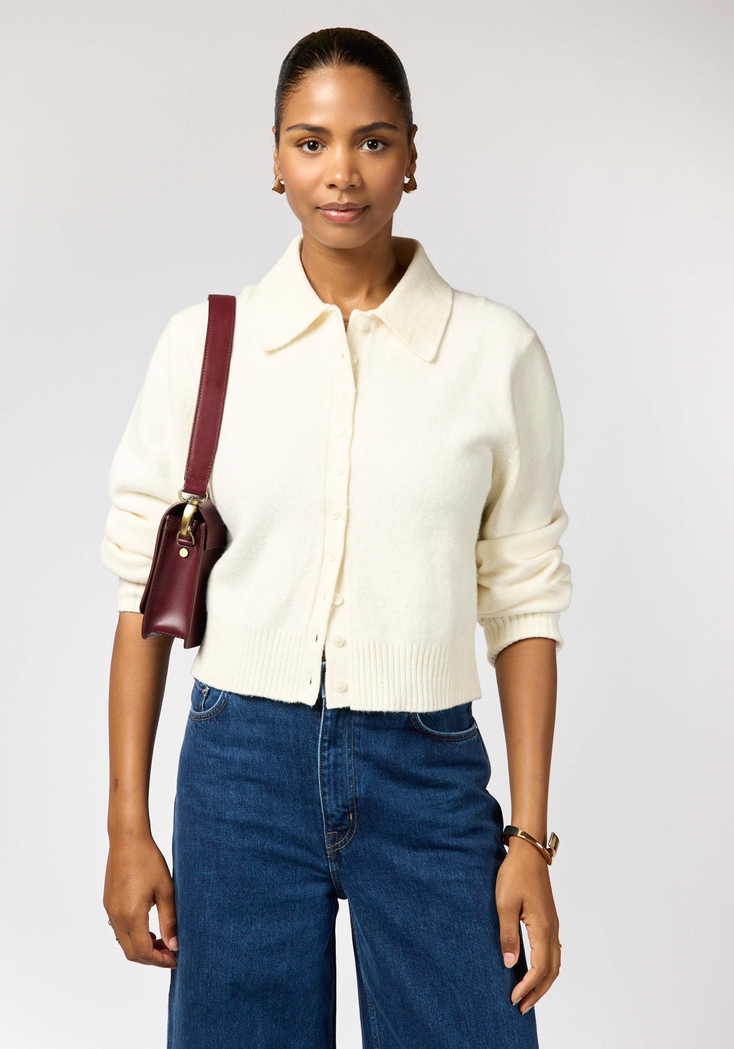O My Bag Handtasche Audrey Mini Classic Leather Dark Cherry