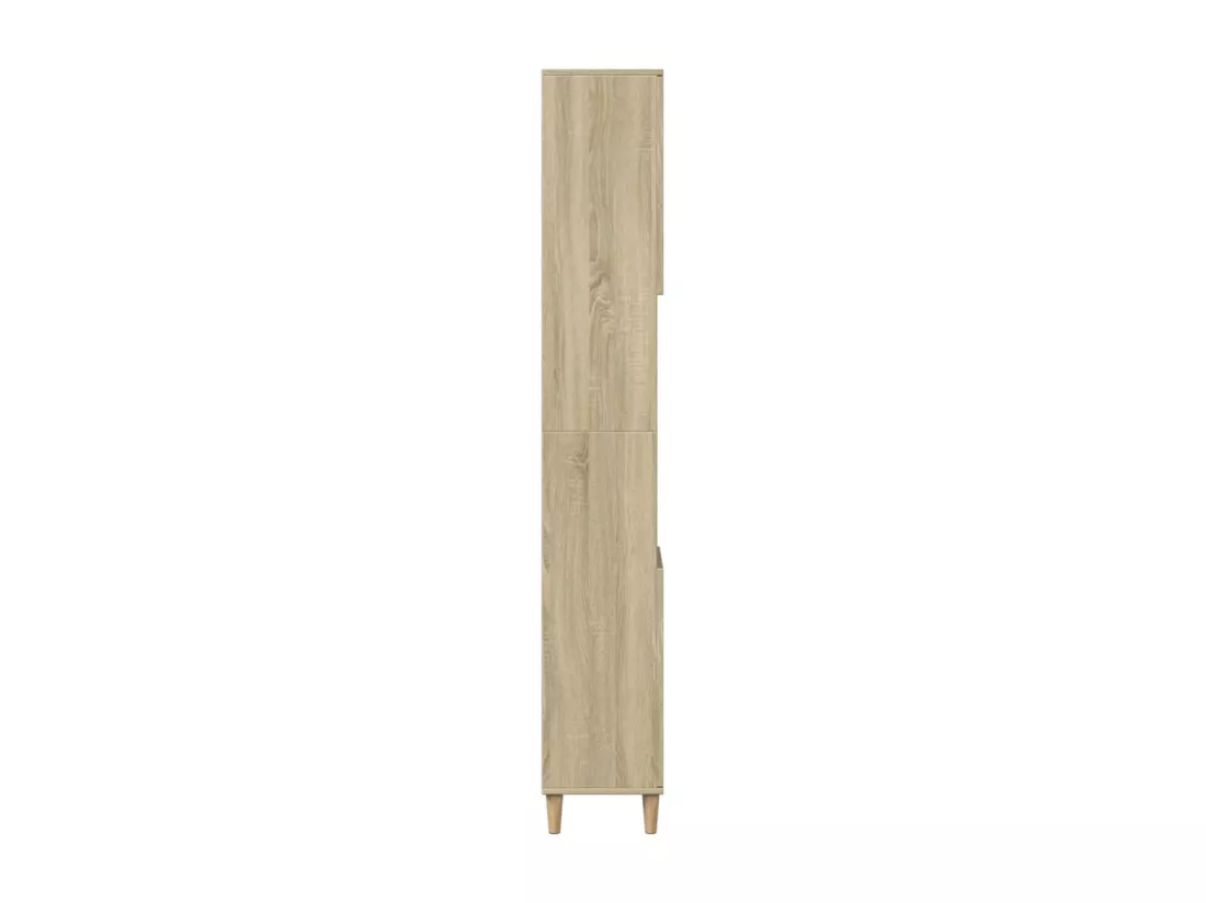 Armoire salle de bain chêne sonoma 30x30x190 cm