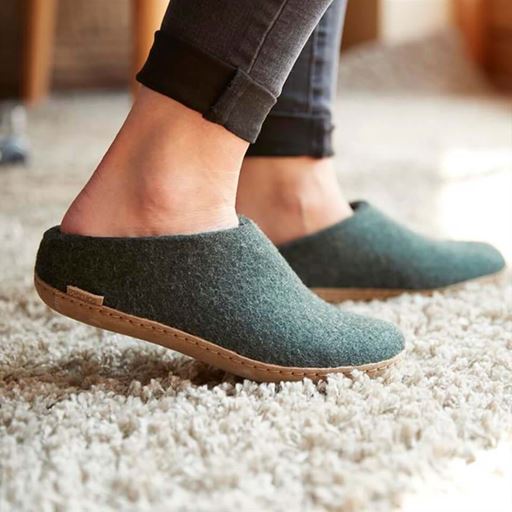 Glerups Slip-on Hjemmesko, Forest, 43