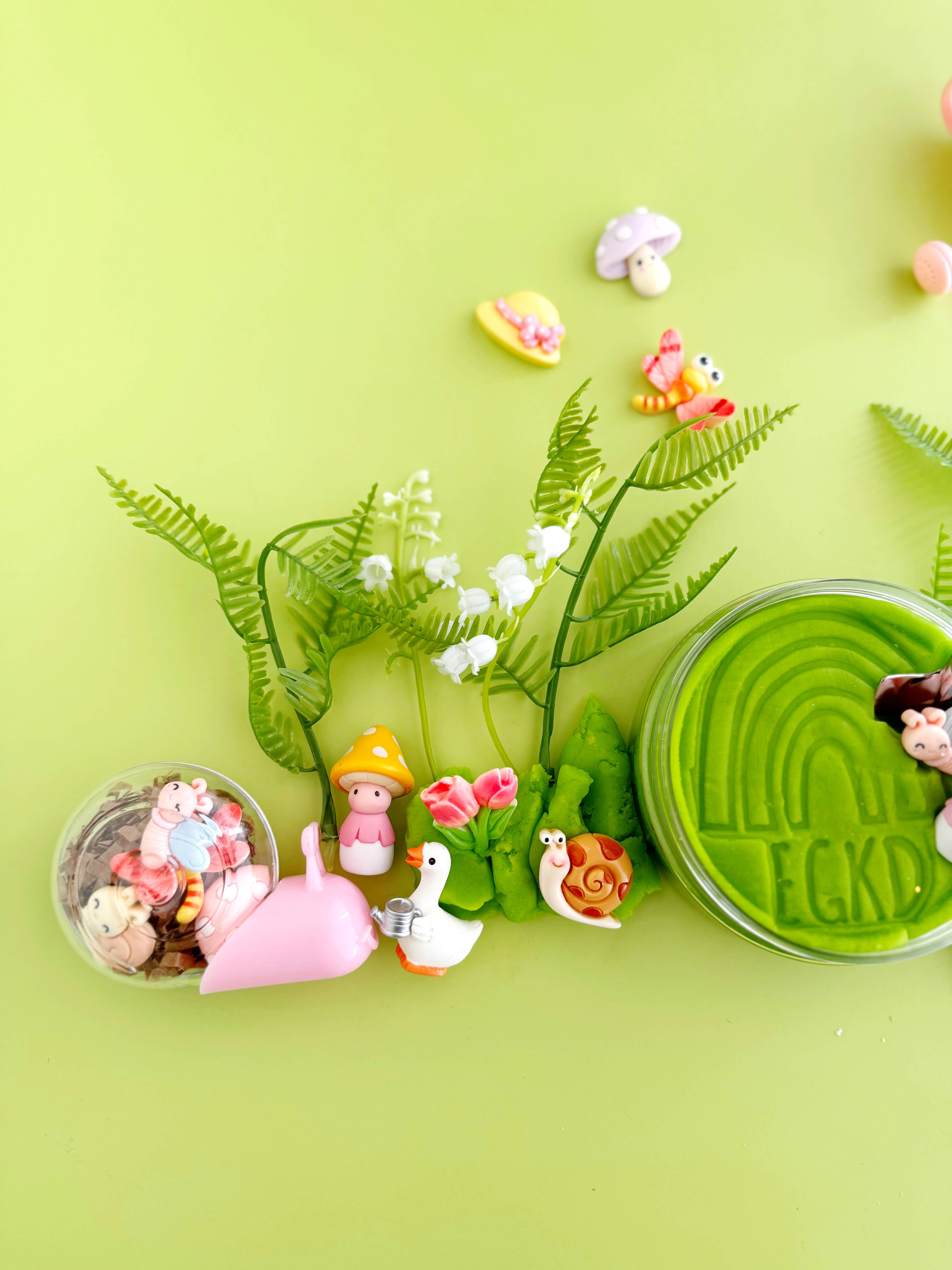 Knete Set Garten