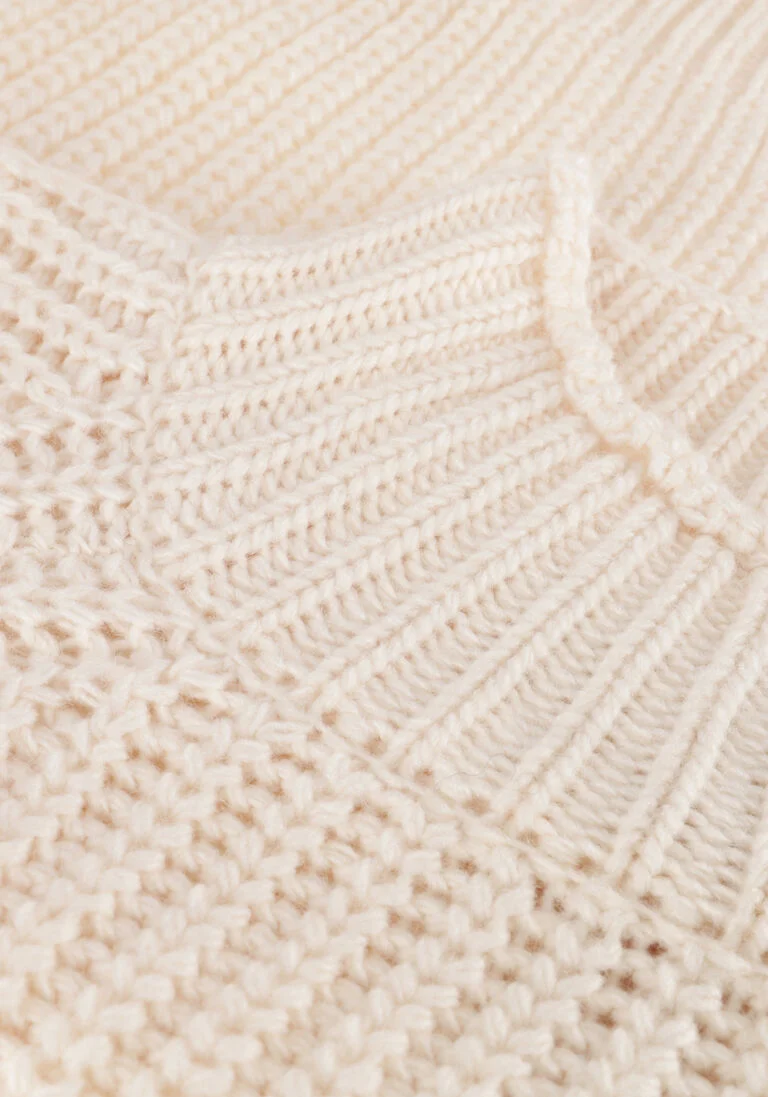 NOTRE-V gebroken wit notre-v trui heavy knit top