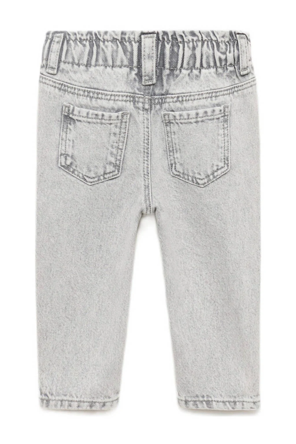 Mango Kids straight leg jeans grey denim