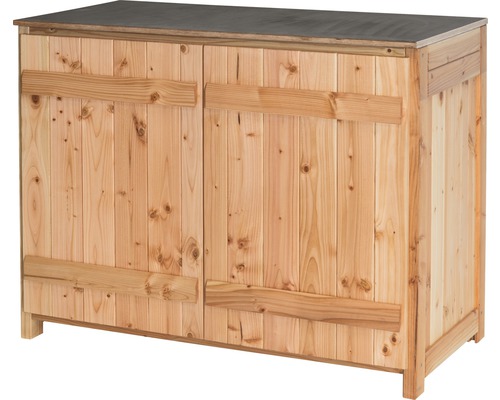 Tuinkast/buitenkeuken dressoir met 2 deuren, type 543, 120 x 58 x 92 cm, Douglasspar