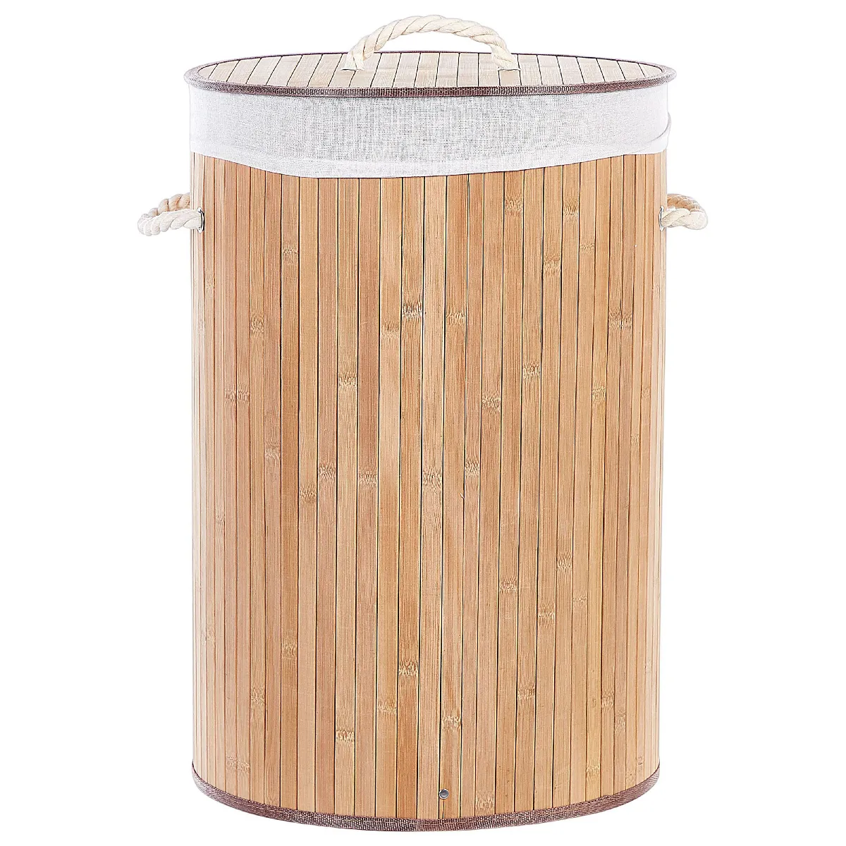 Beliani Panier SANNAR en bambou bois clair 60 cm