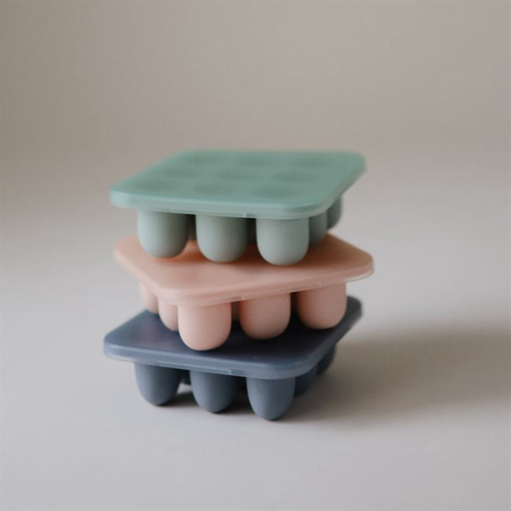 Køb Mushie Cambridge Blue Fresh Food Feeder Freezer Tray