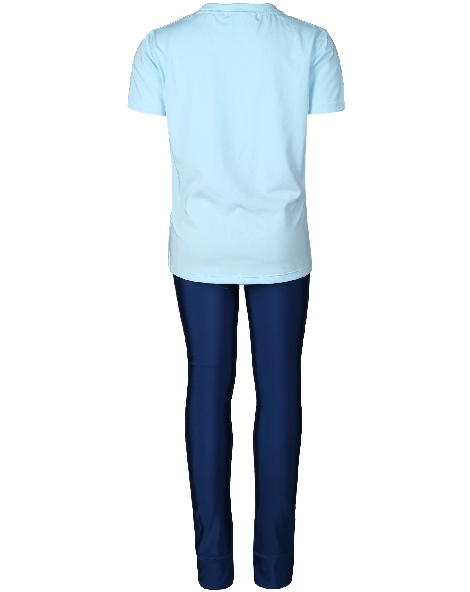 Funktions-Leggings GIRL POWER mit T-Shirt in mittelblau