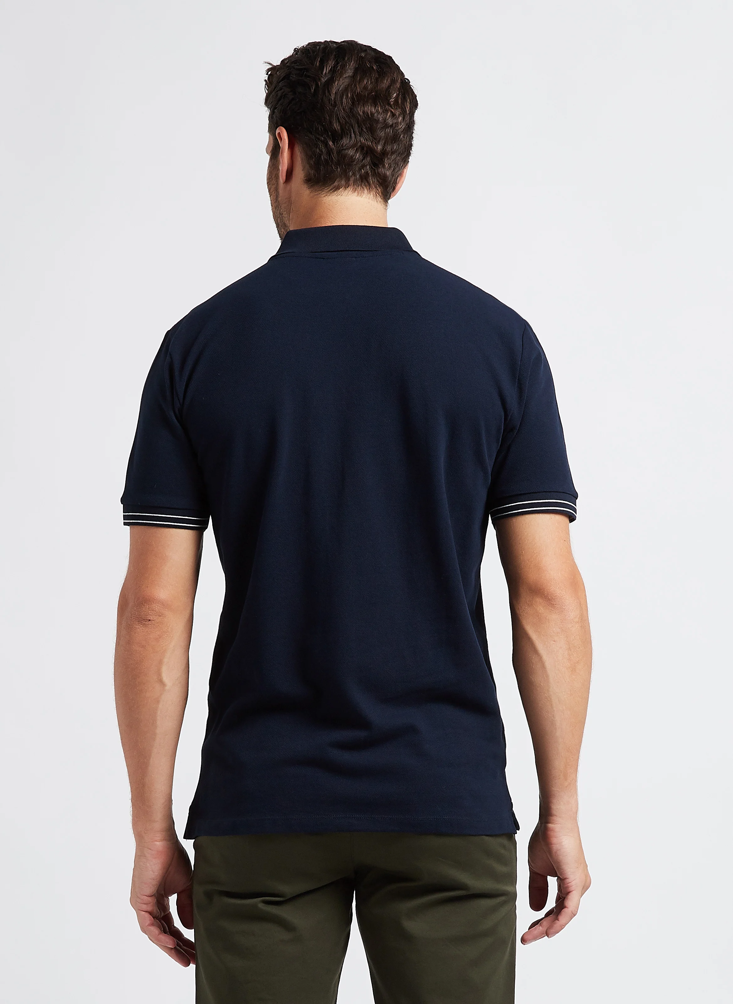 Polo regular-fit en coton bio | Bleu