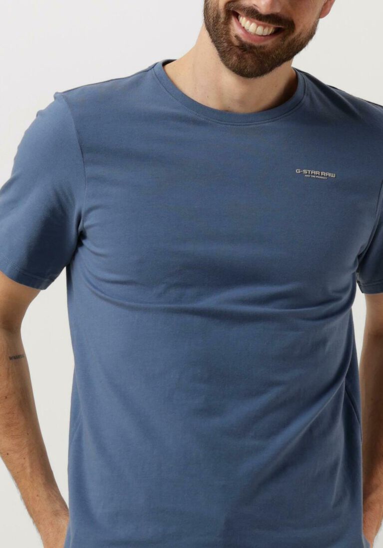 G-STAR RAW blauwe g-star raw t-shirt slim base r t s/s