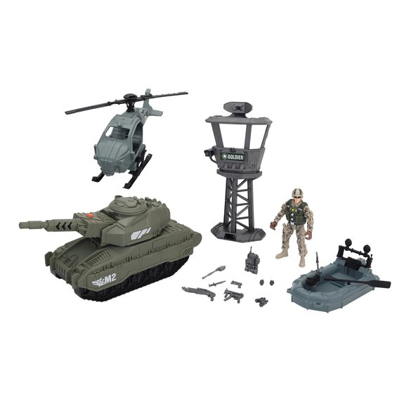 Figurines + Véhicules - Avant-poste de défense des forces armées