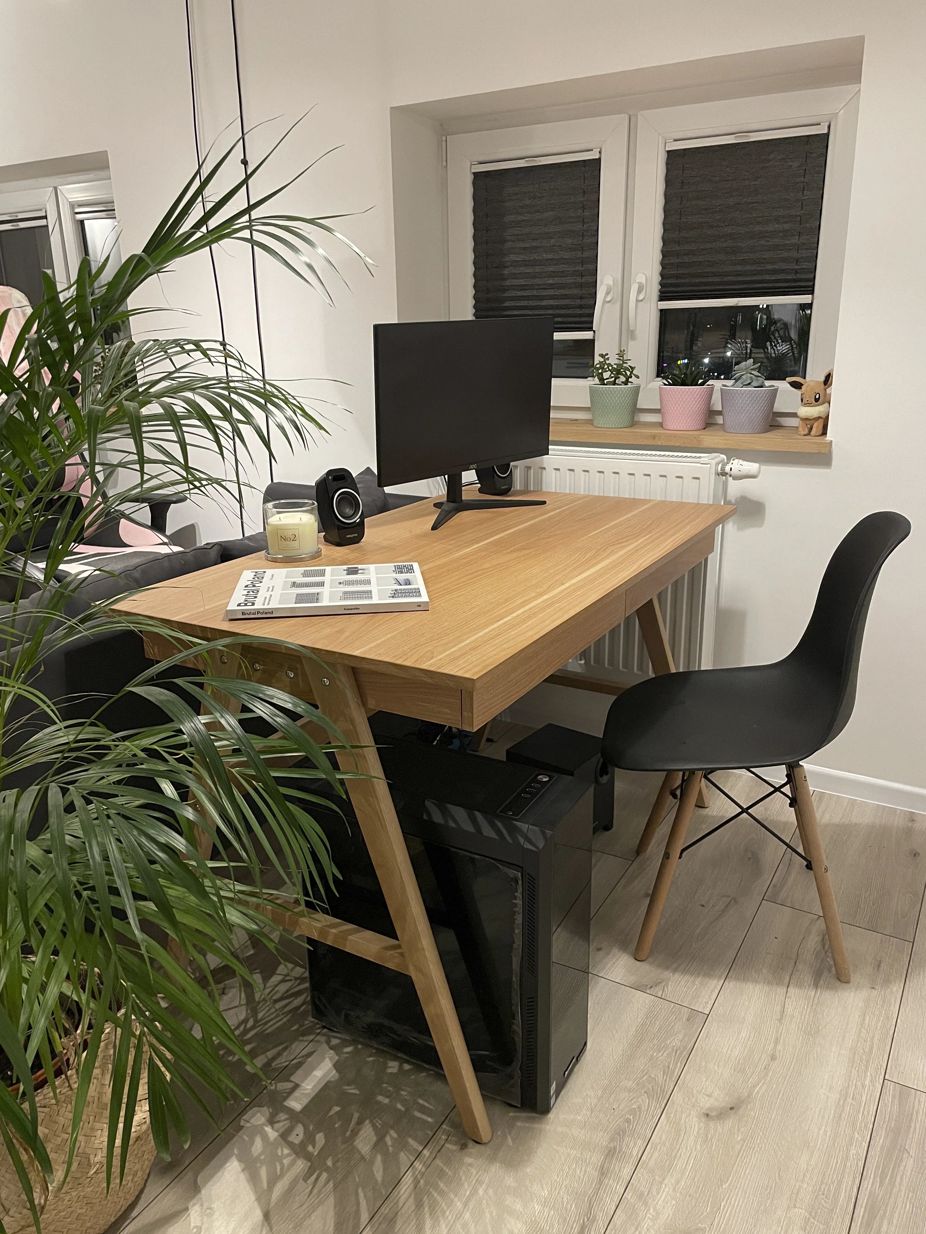 Bureau SHESLAY Lichtbruin 120 cm 70 cm met lades