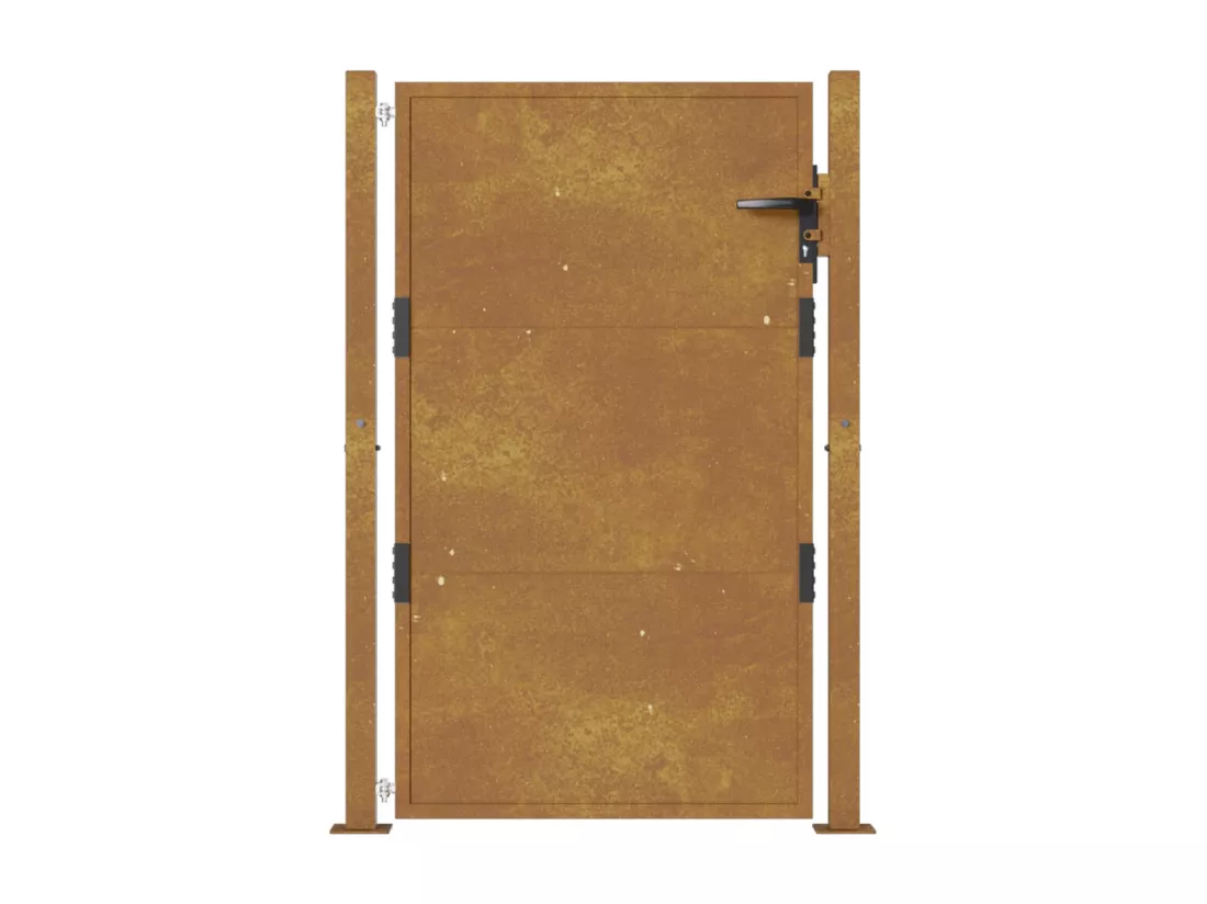 Portail de jardin 105x155 cm acier corten