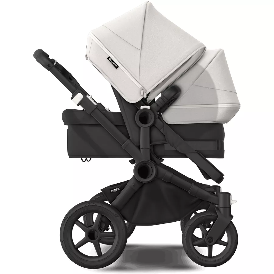 bugaboo Geschwisterwagen Donkey 5 Duo Complete BlackMisty White