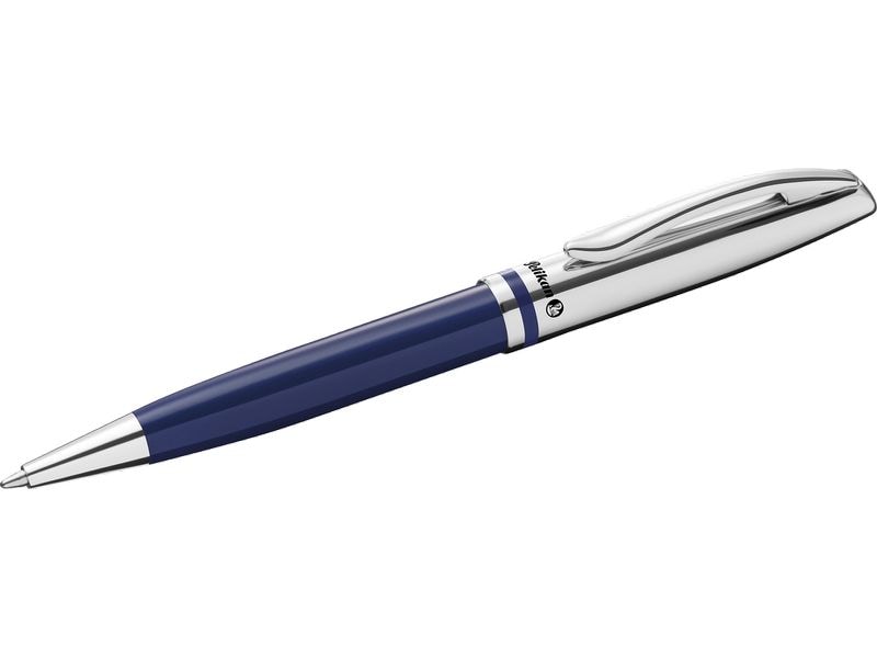 Pelikan Kugelschreiber Jazz Classic, M, Dunkelblau Kugelschreiber mit Drehmechanikin in Faltschachtel