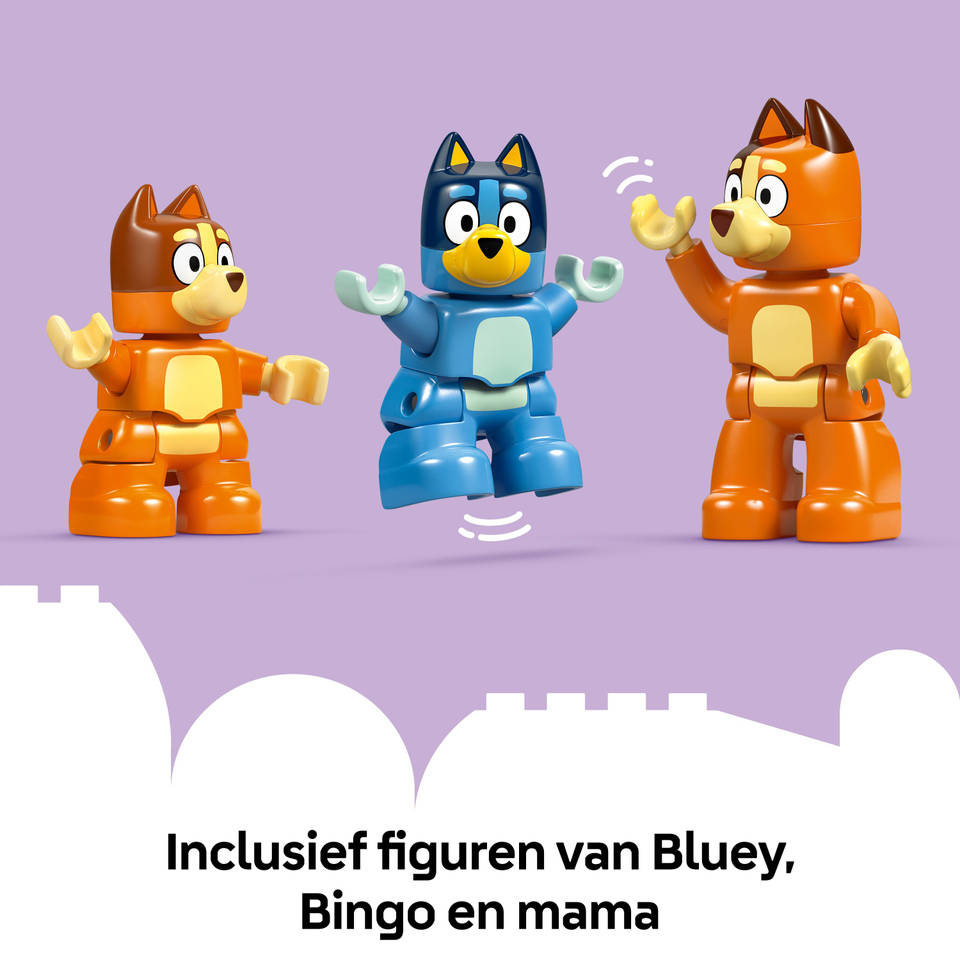 LEGO DUPLO Bluey huis van Bluey en haar familie met geheugenspel 10459