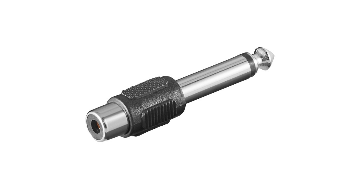 goobayaudio male 6,35 mm naar RCA female adapter