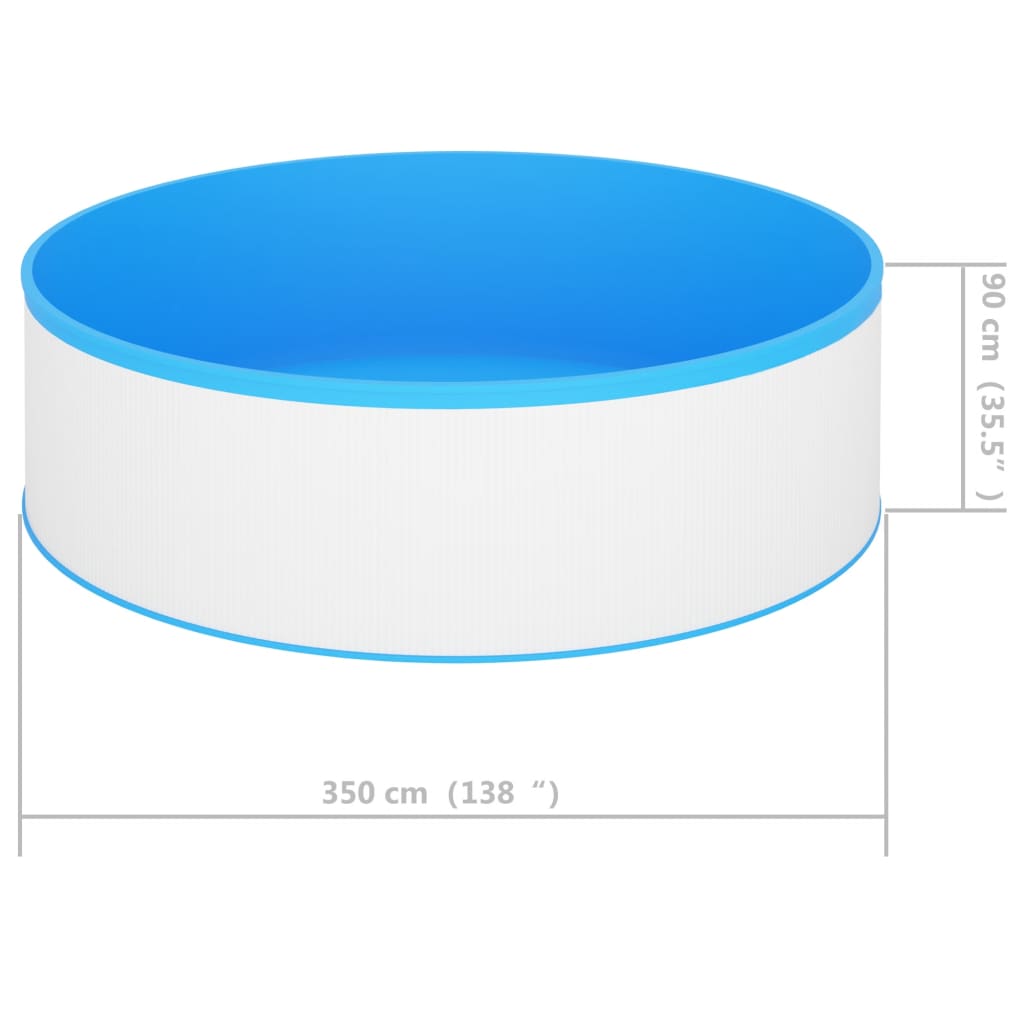 Piscina Vidaxl 350 x 90 cm