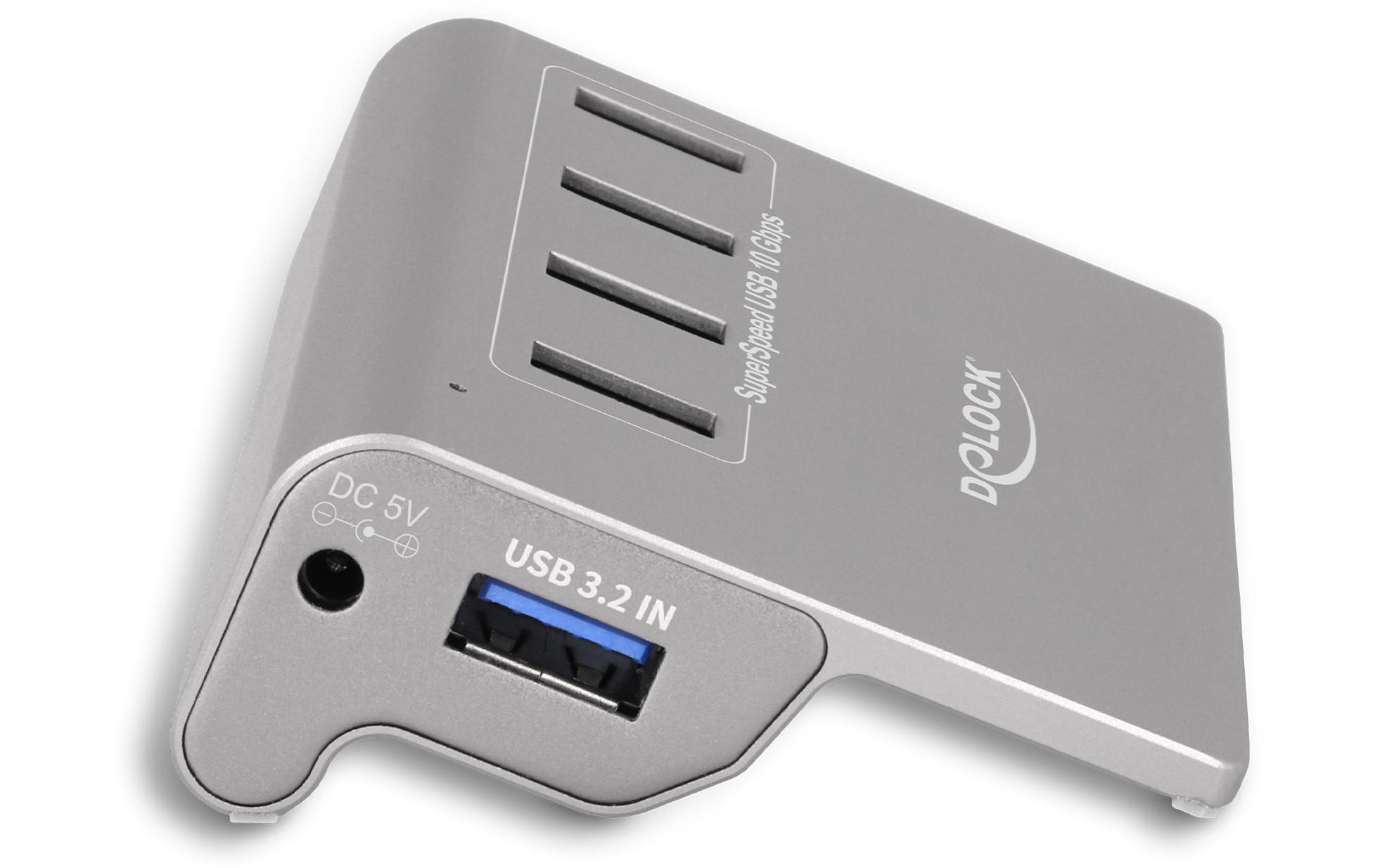 USB-Hub 64181 USB 3.1 - 4x USB-A / 1x LadeanschlussUSB-Hub mit Datentransferraten von bis zu 10 Gbps