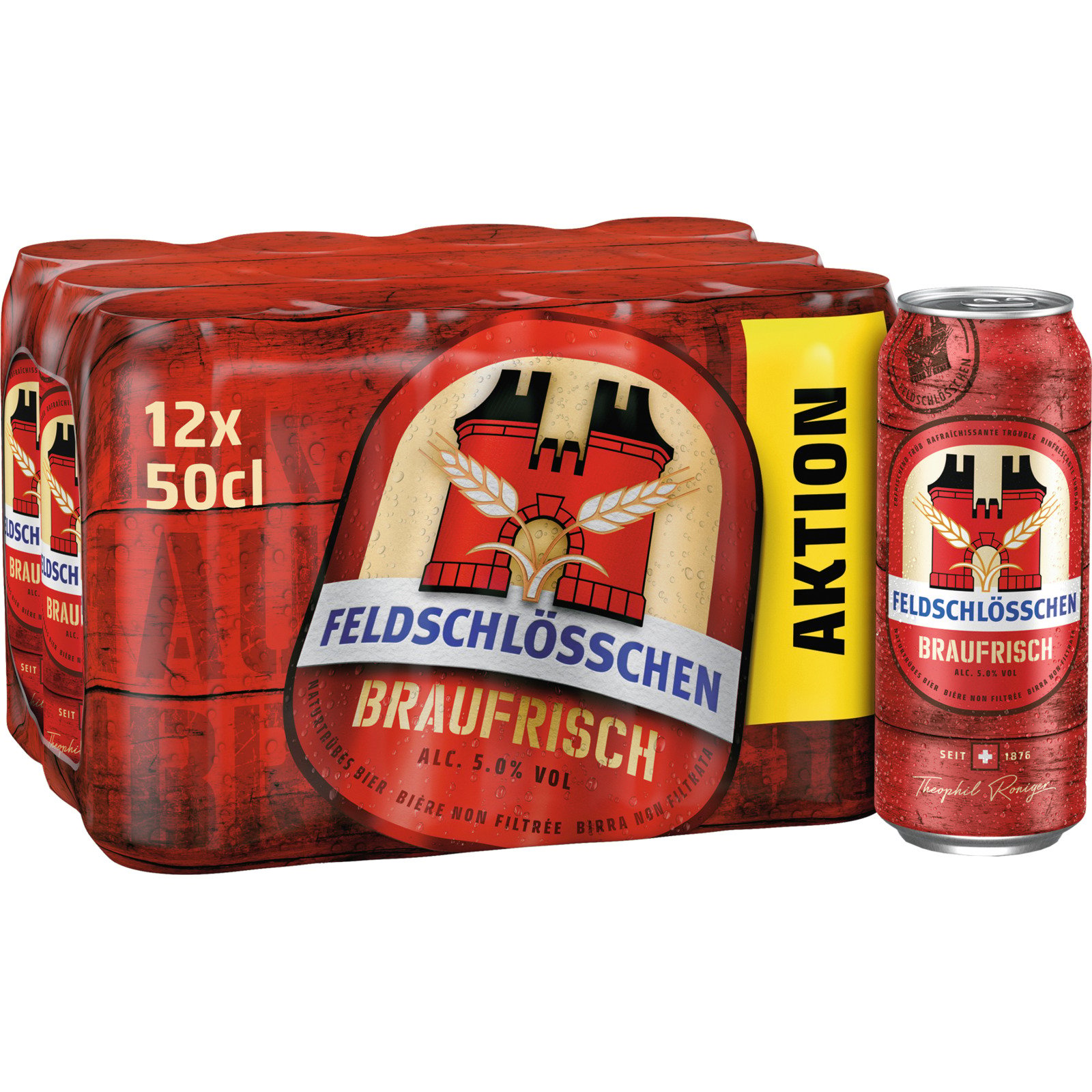 Feldschlösschen Braufrisch 12 x 50 cl Dosen