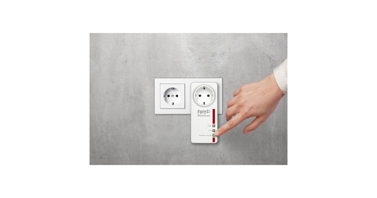 FRITZ!Powerline1220E International  (Wit)