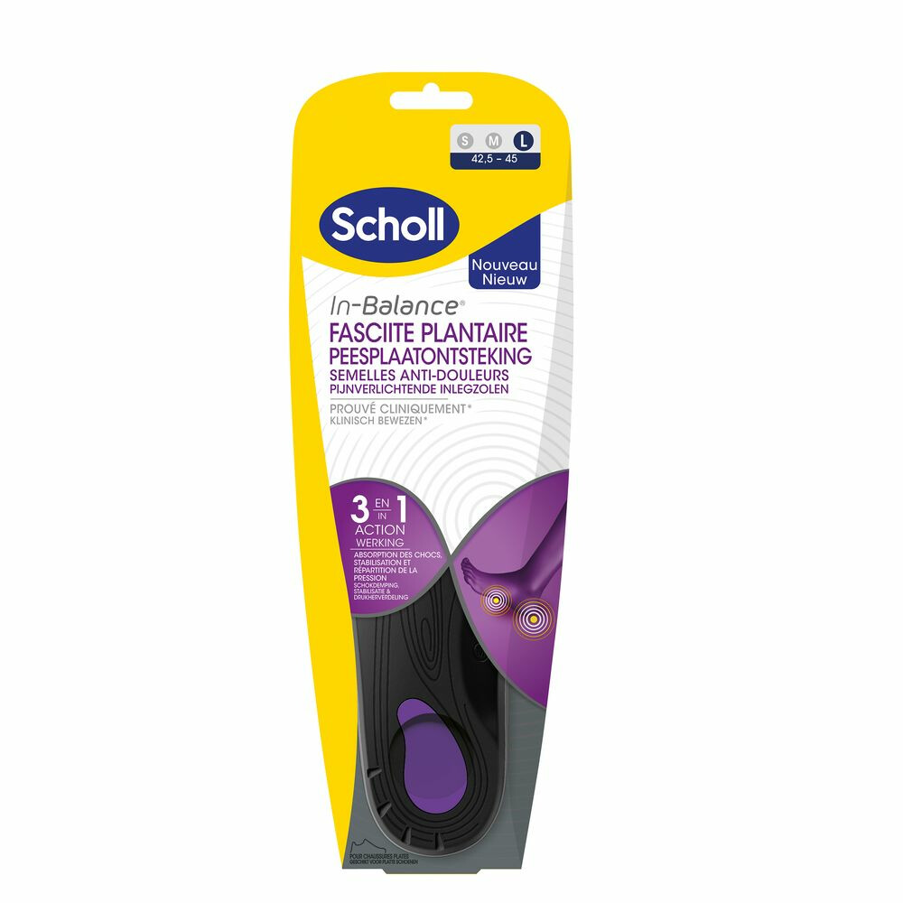 Scholl Balance Inlegzolen Peesplaatontsteking Large (Maat 42,5 - 45)