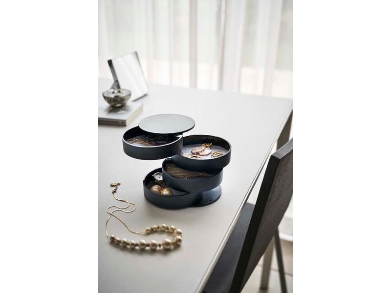 Yamazaki Schmuckhalter Tower 10 cm, Schwarz Schmuck-Accessoire
