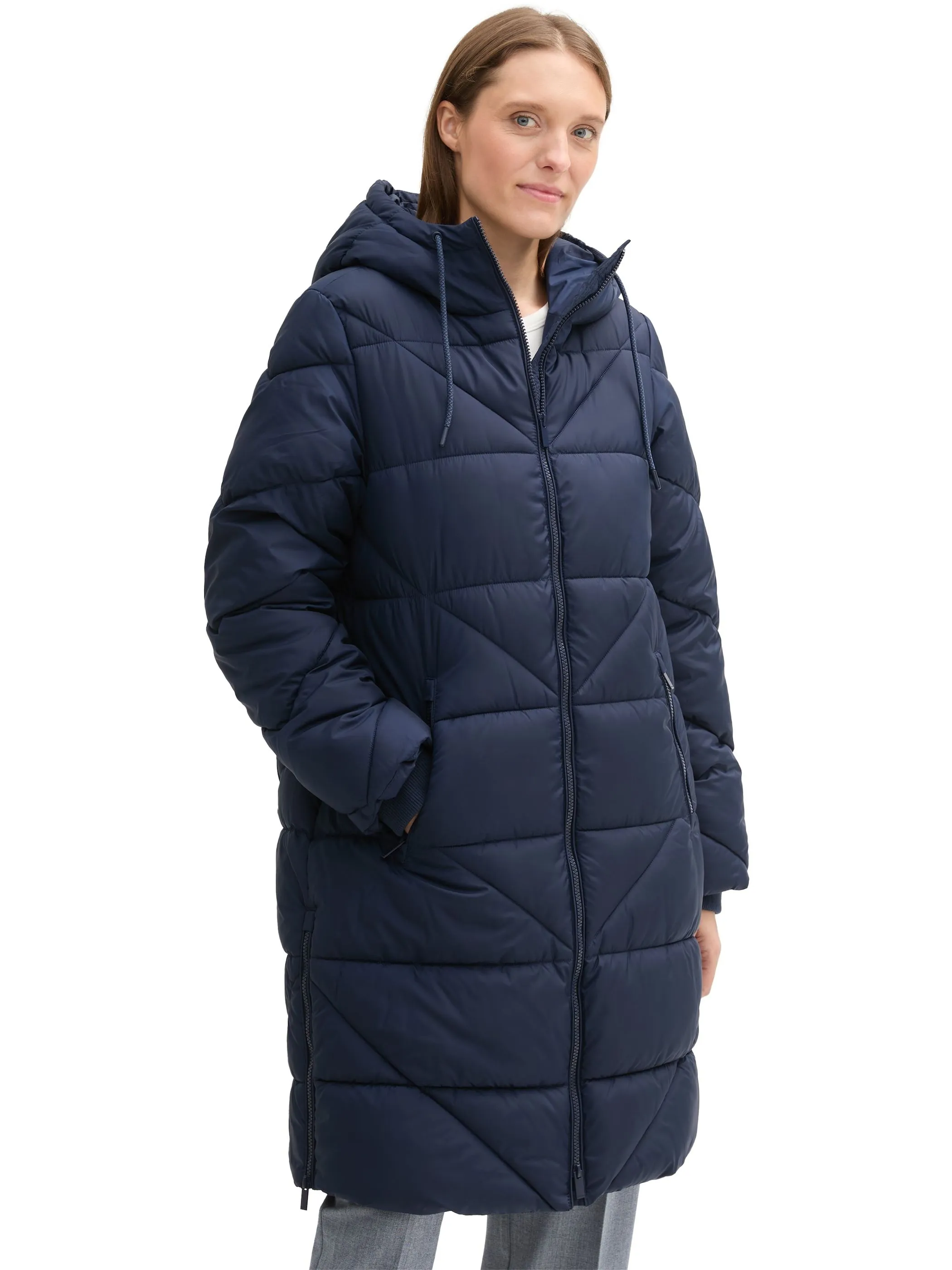 Damen Mantel mit gepufferter Absteppung