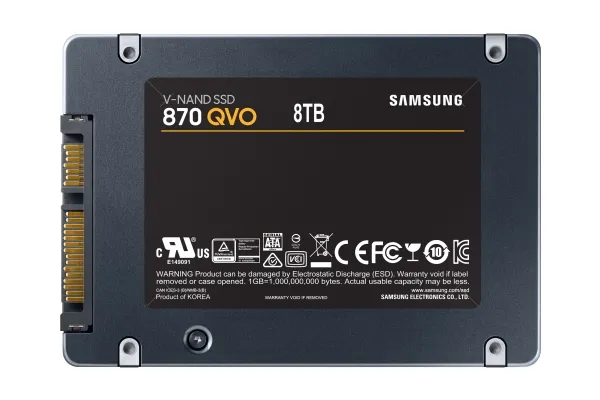 Samsung 870 QVO MZ-77Q8T0BW - SSD - krypteret - 8 TB - intern - 2.5