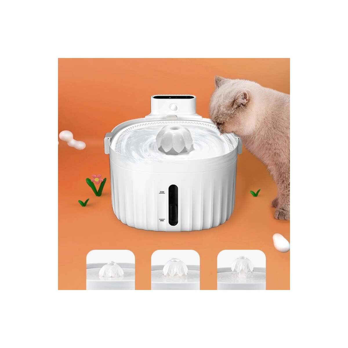 Vanndispenser for kjæledyr, kattefontene 2 liter