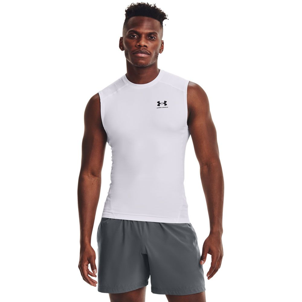 Under Armour HEATGEAR® - Débardeur Homme blanc