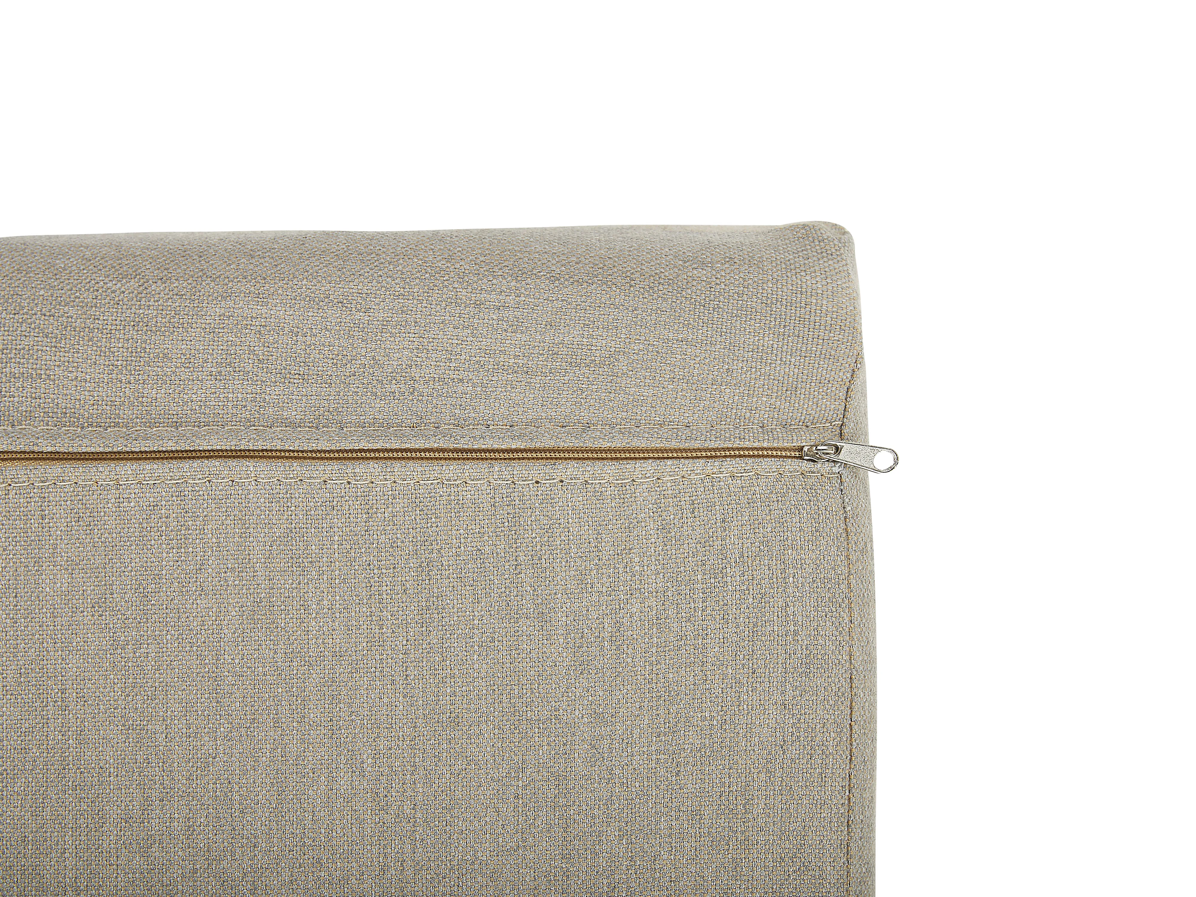 Loungeset met tafel en ottomaan 2-zits PONZA PE rotan Beige