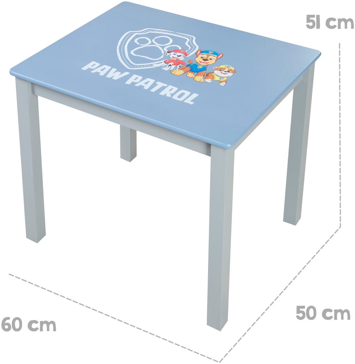 roba® Kindersitzgruppe »Paw Patrol« Set,  mit Tisch und 2 Kinderstühlen