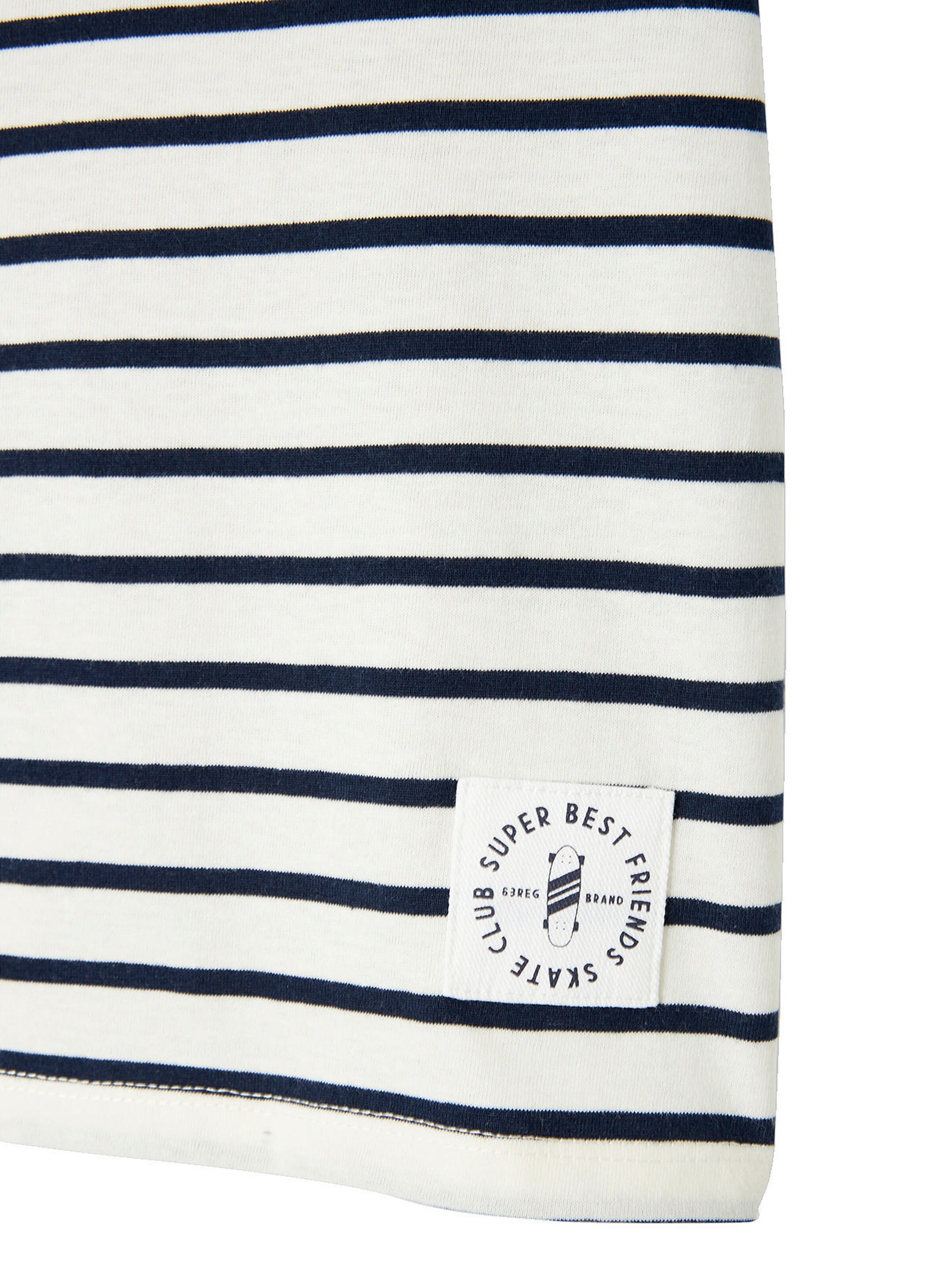 Vertbaudet Jungen T-Shirt mit Streifen dunkelblau gestreift