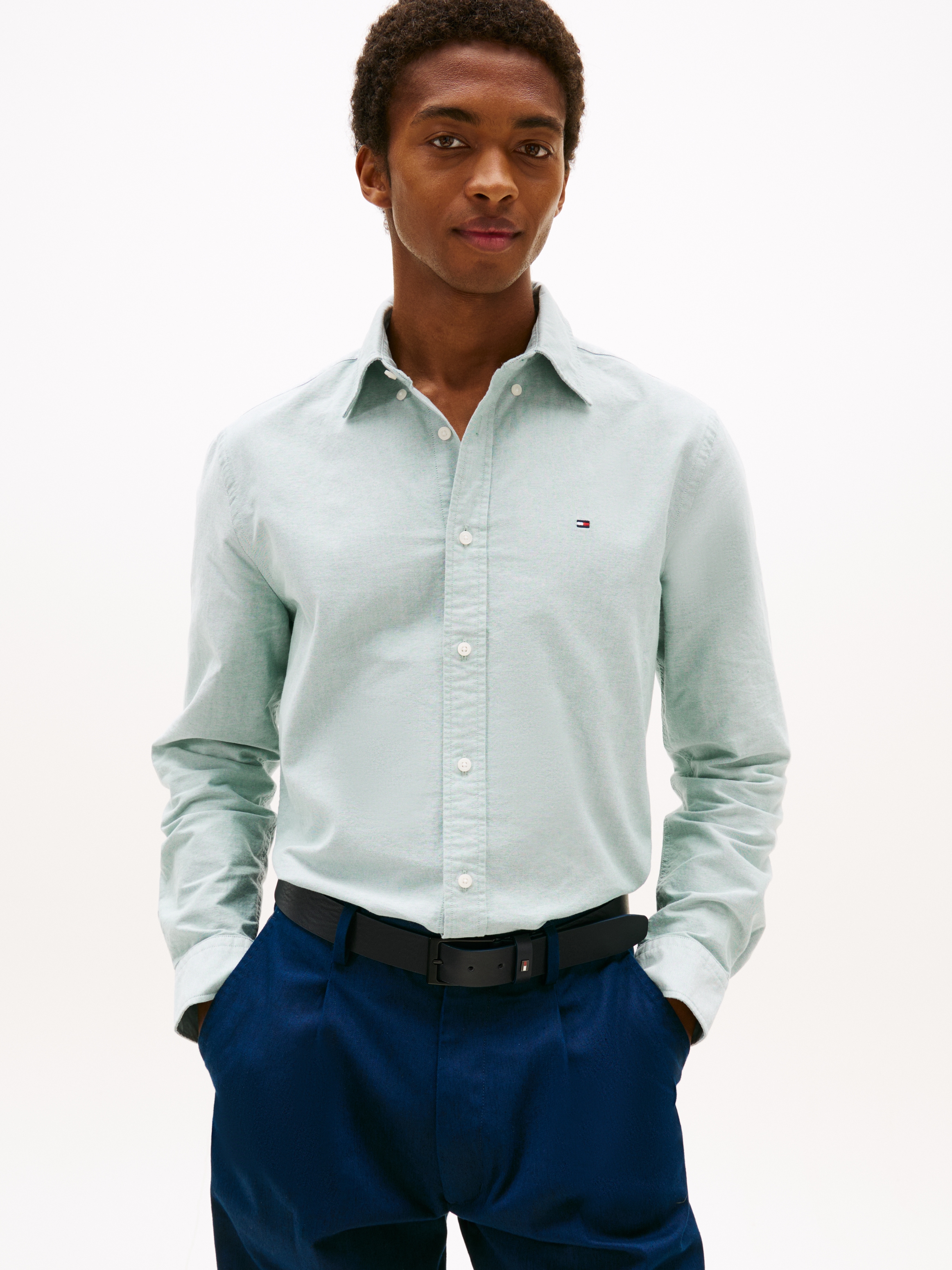 Tommy Hilfiger Langarmhemd »SOLID HERITAGE OXFORD Regular Fit SHIRT«