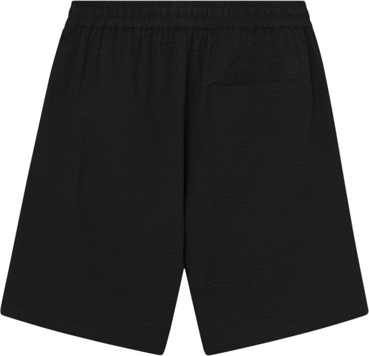 Les Deux Patrick Seersucker Shorts Black