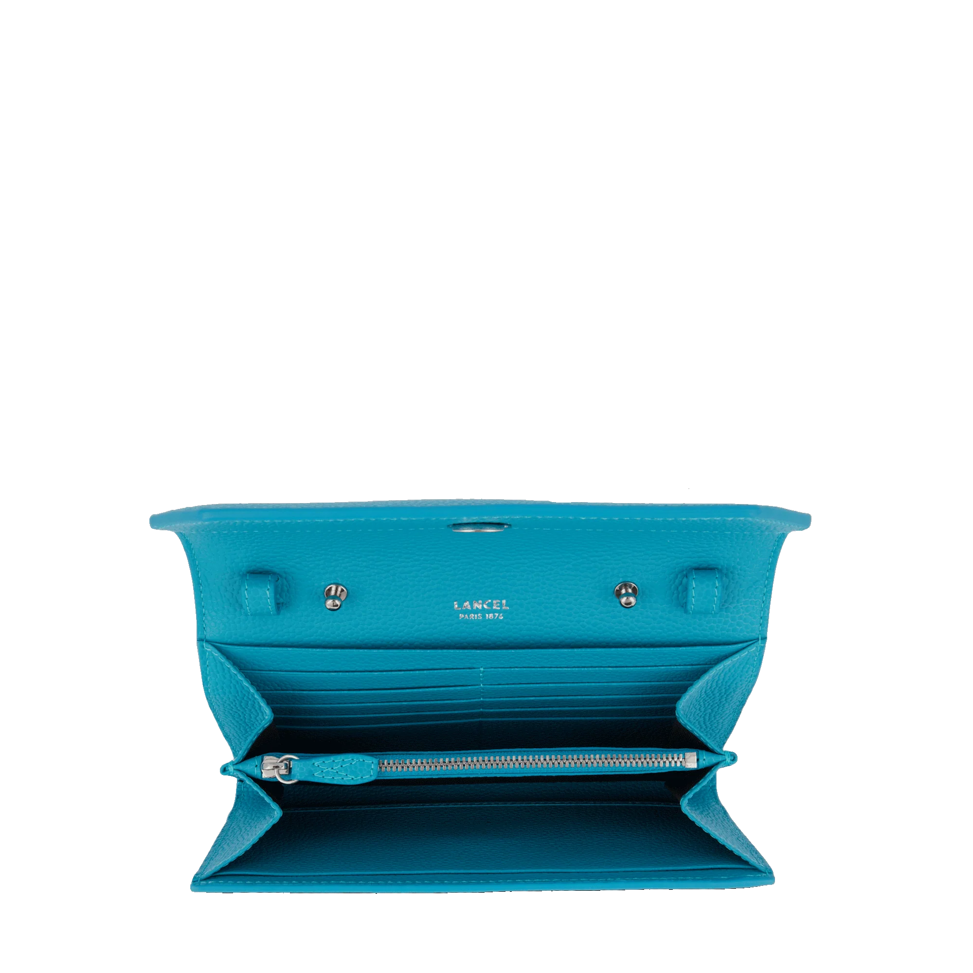 Portefeuille chaîne Ninon de Lancel-Bleu ocean