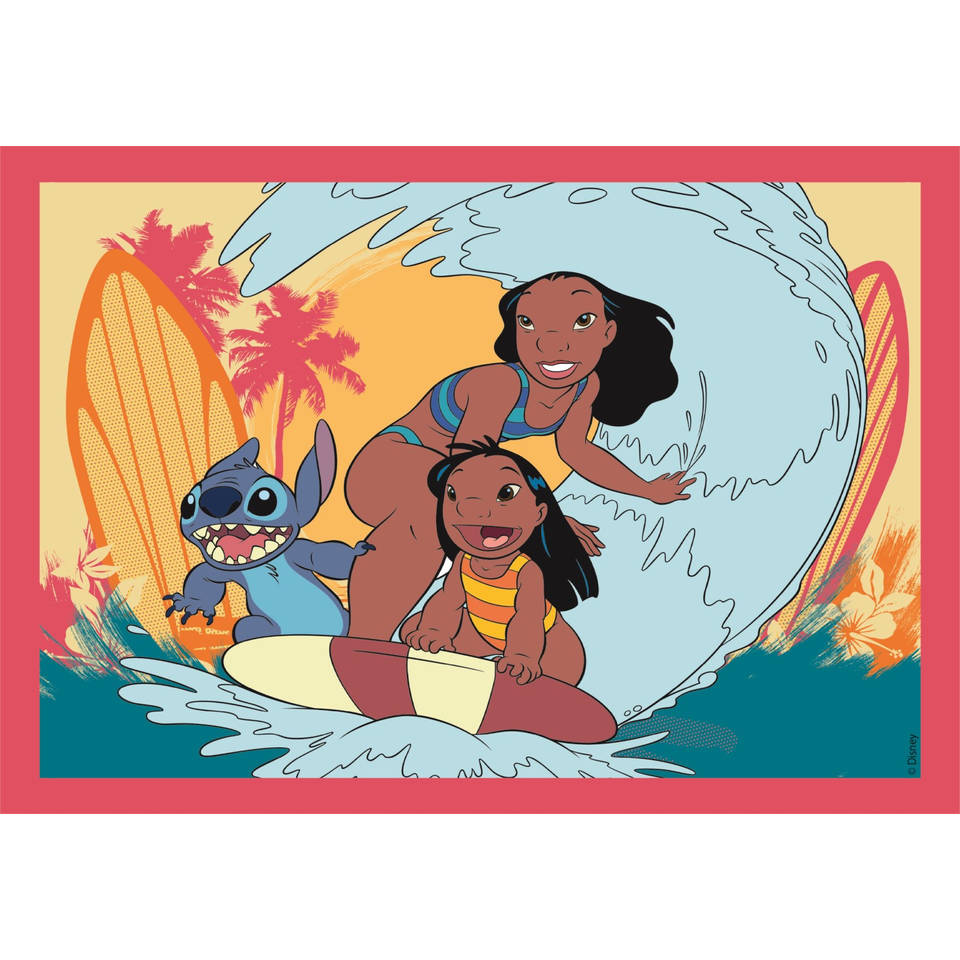 Clementoni Disney Stitch 4-in-1 puzzelset - 12 + 16 + 20 + 24 stukjes