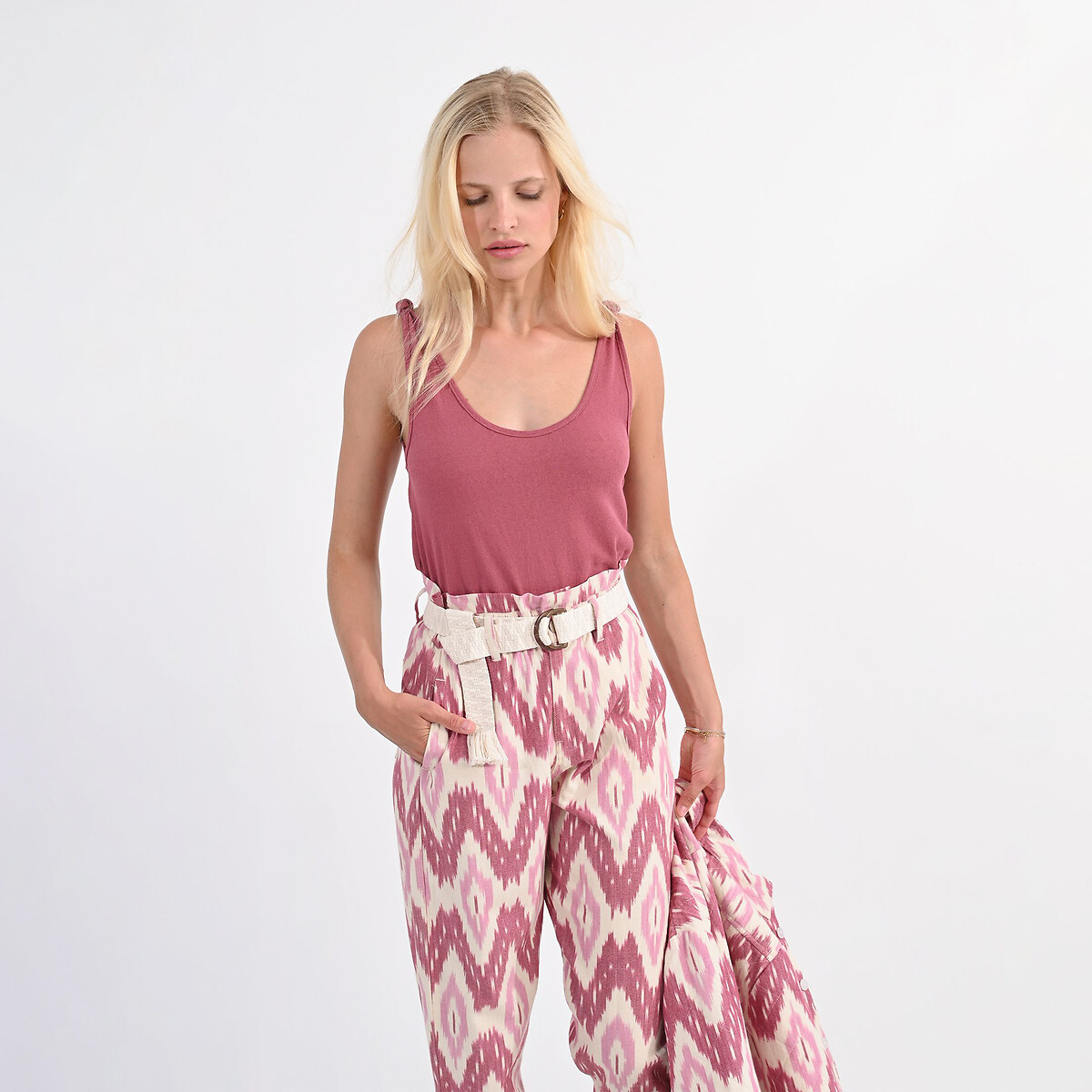 MOLLY BRACKEN<br>Calças justas estampadas