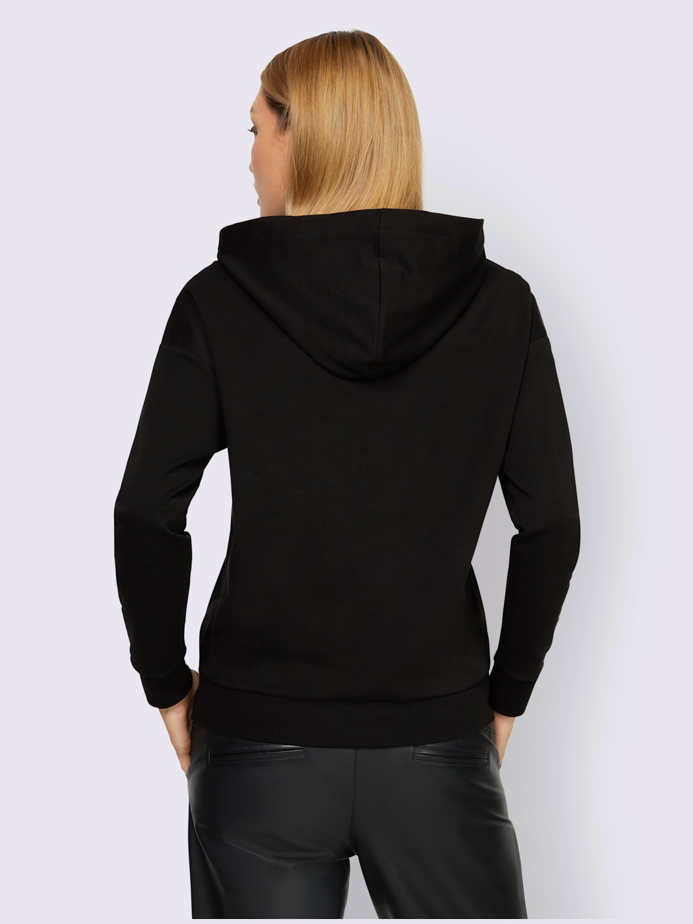 Sweat-shirt joli imprimé feuille devant