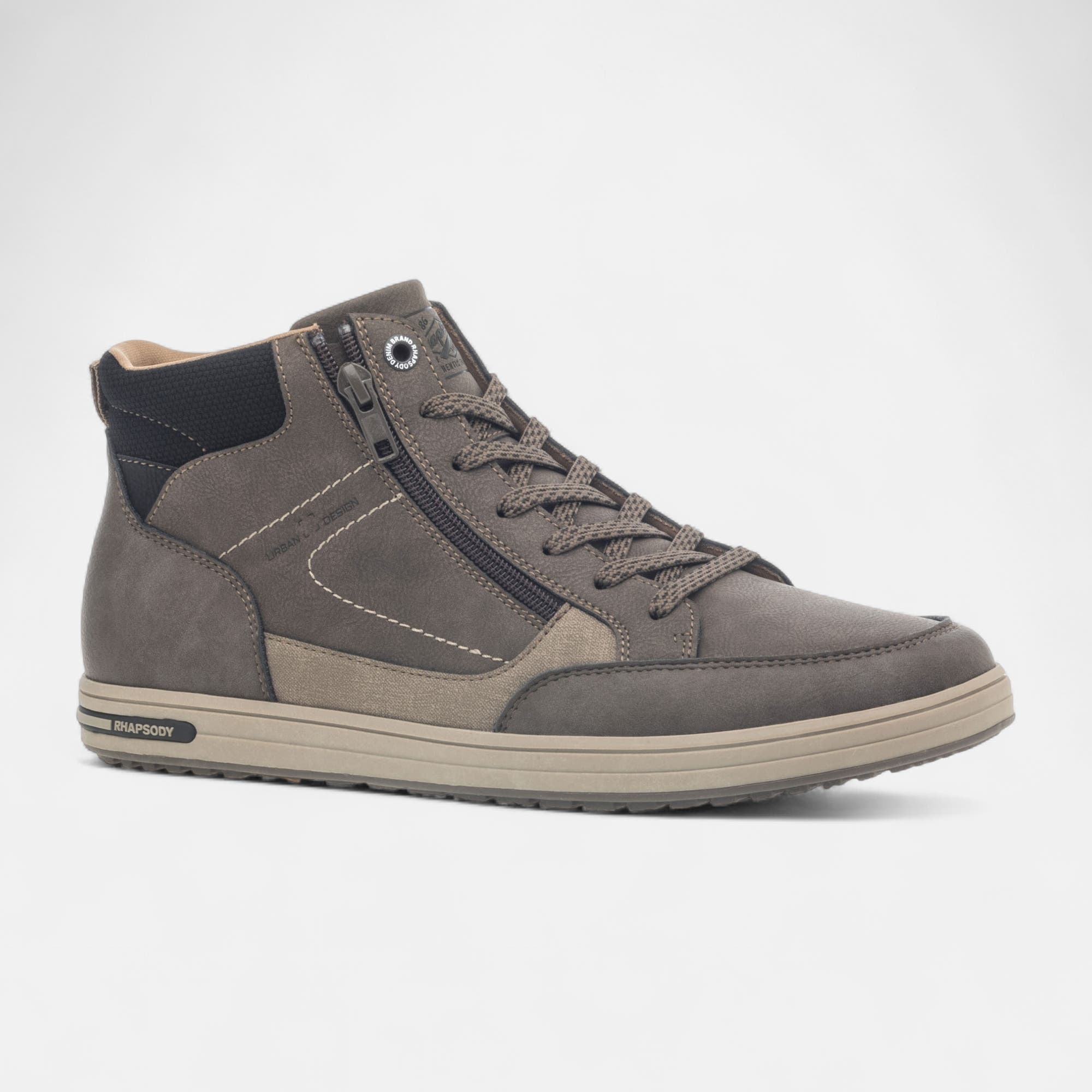 Baskets hautes Homme taupe