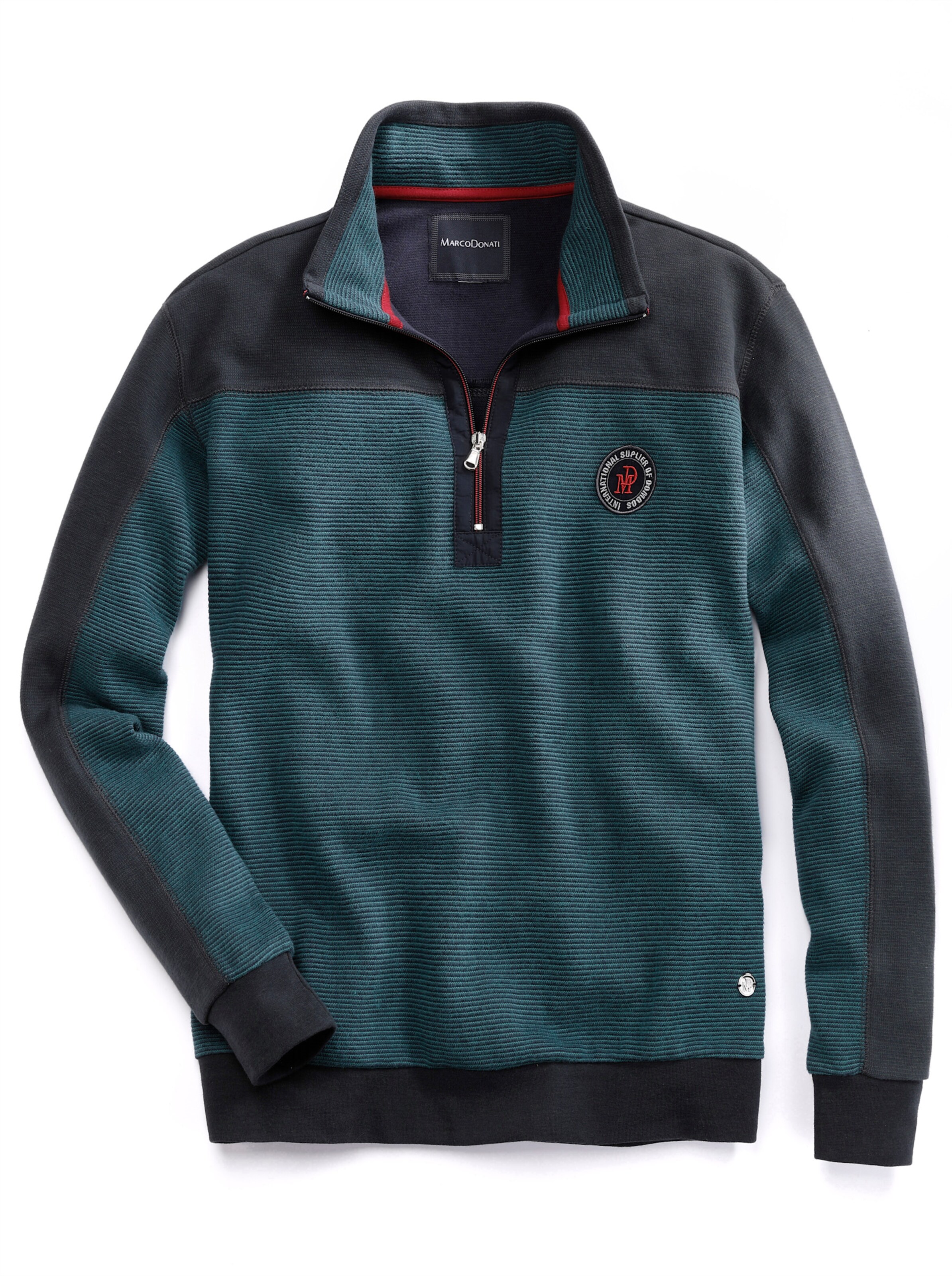Marco Donati Sweatshirt in blau-grün
