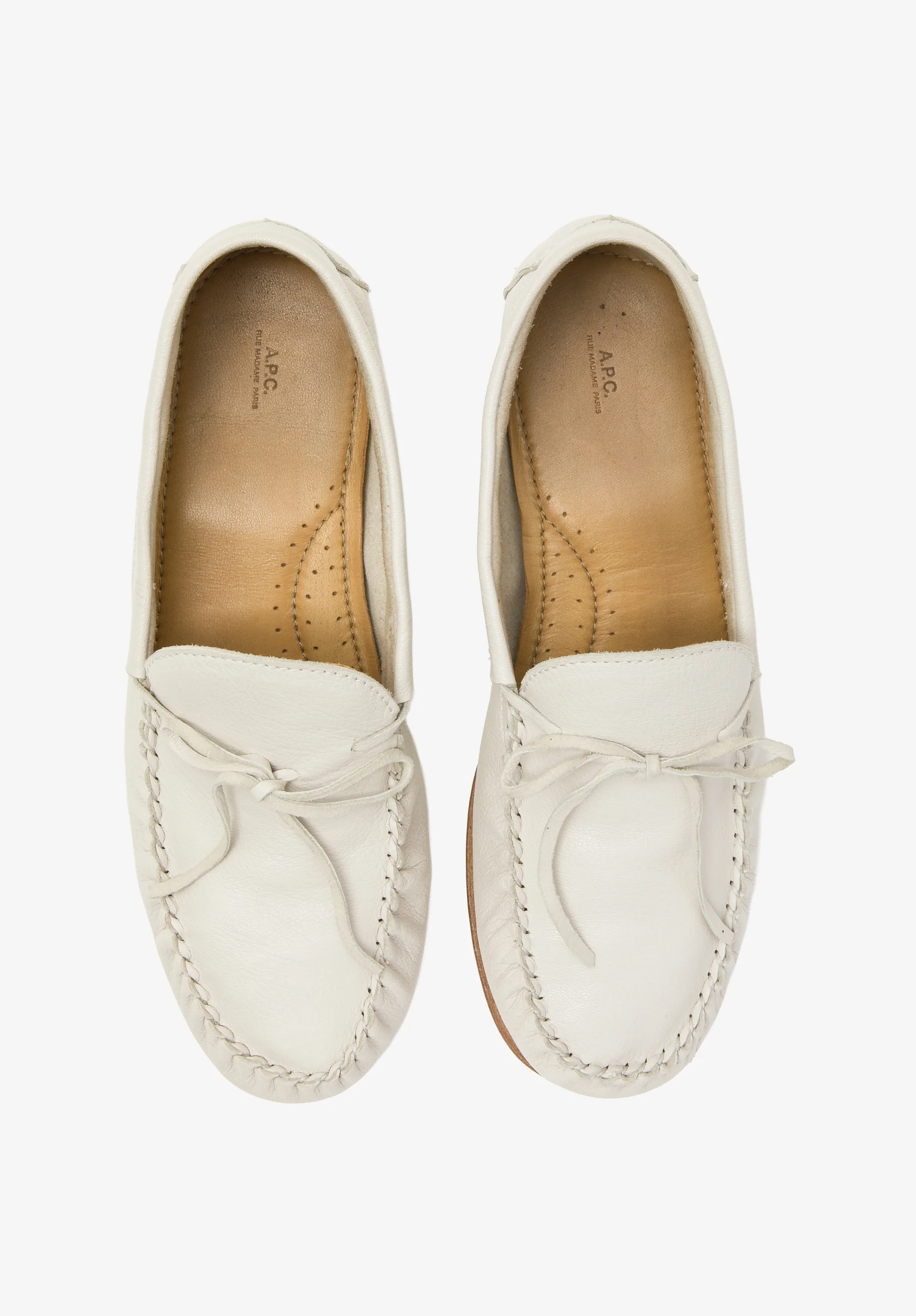 les mocassins souples - Blanc