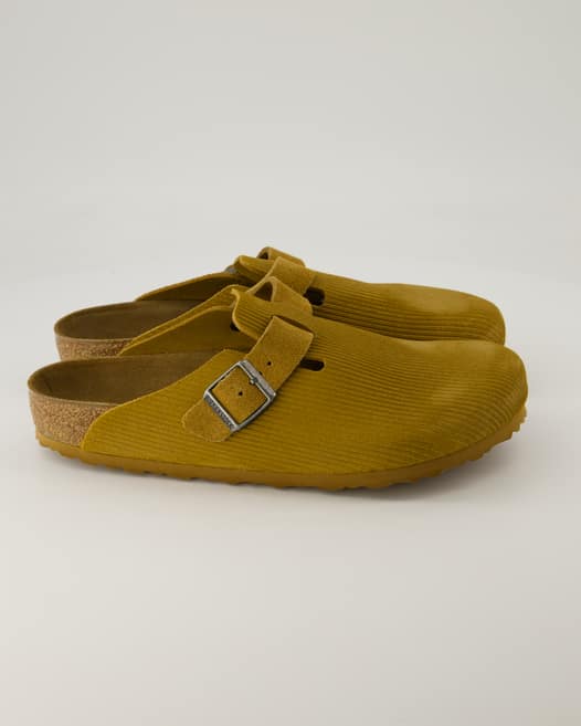 Birkenstock Boston Pantoletten in Braun