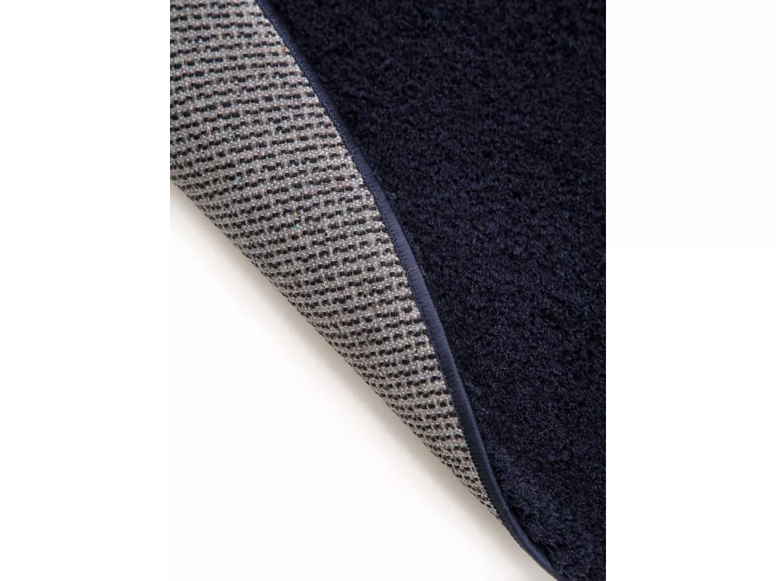 Tapis à poils longs Soda Bleu foncé ø 200 cm rond