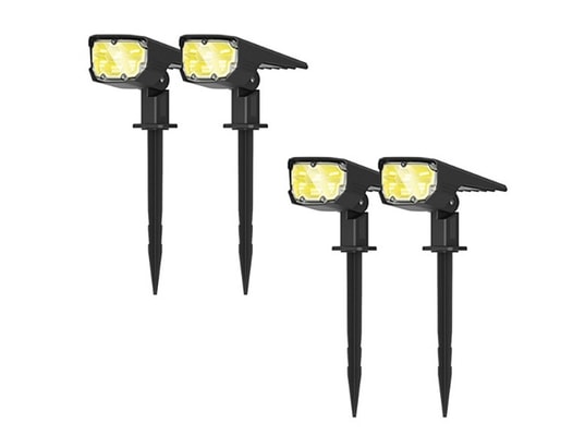 KYF - Eclairage solaire (lot de 4) projecteur paysagiste solaire extérieur haute lum...