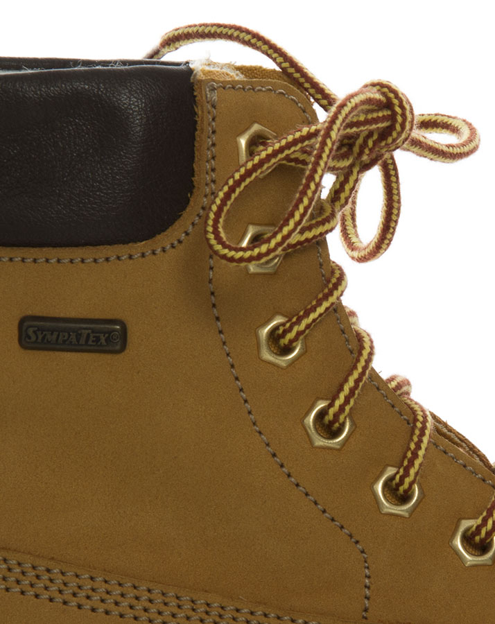 Schnür-Boots ANDY gefüttert in hellbraun