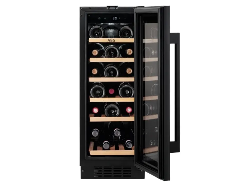 AEG 5000 AWUS020B5B - Vinkøler - til indbygning - niche - bredde: 30 cm - dybde: 55 cm - højde: 82.2 cm - 58 liter - Klasse G - sort og glas