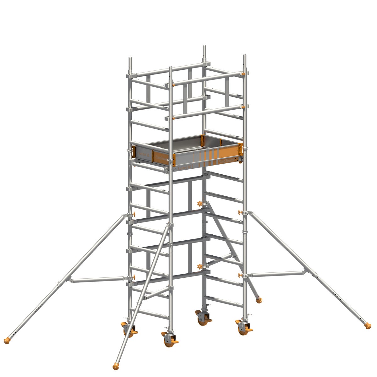 Layher SoloTower rolsteiger, 4,15m werkhoogte